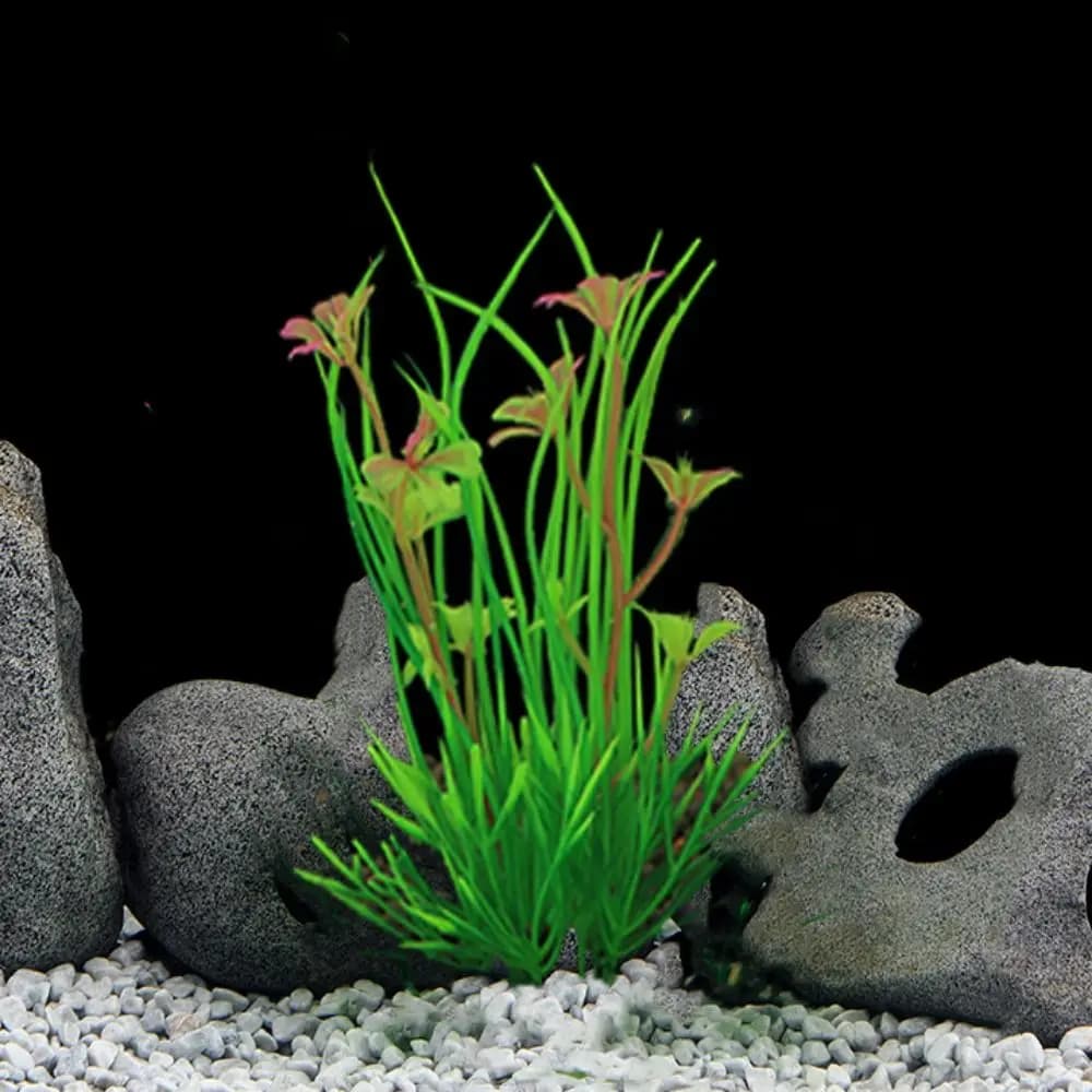 13 cm artificial aquarium plants Plastic simulation Aquatic green plant Green water grasses Green water ornament Aquarius