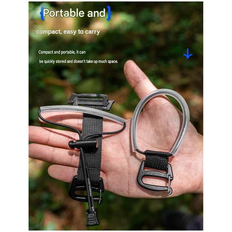 Trekking Pole Carrier Fixing Strap Trekking Pole Carrier Backpack Hiking Pole Holder Lanyard Outdoor Hiking Camping Accessories