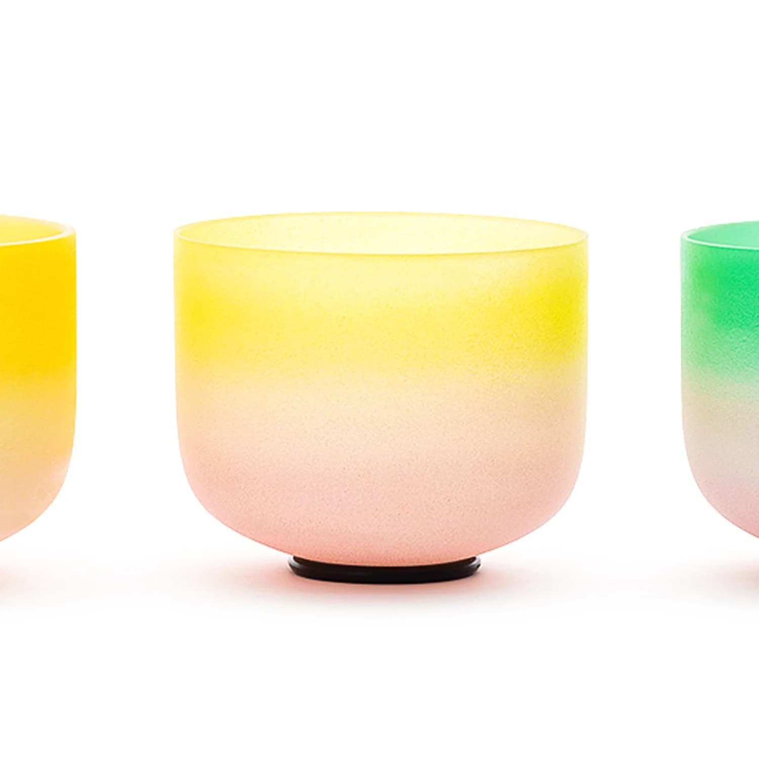 Hye-eun 10 Inch Candy Colored Quartz Crystal Singing Bowl for Sound Healing with Rubber Mallet Meditation Chakra Bath Bowls
