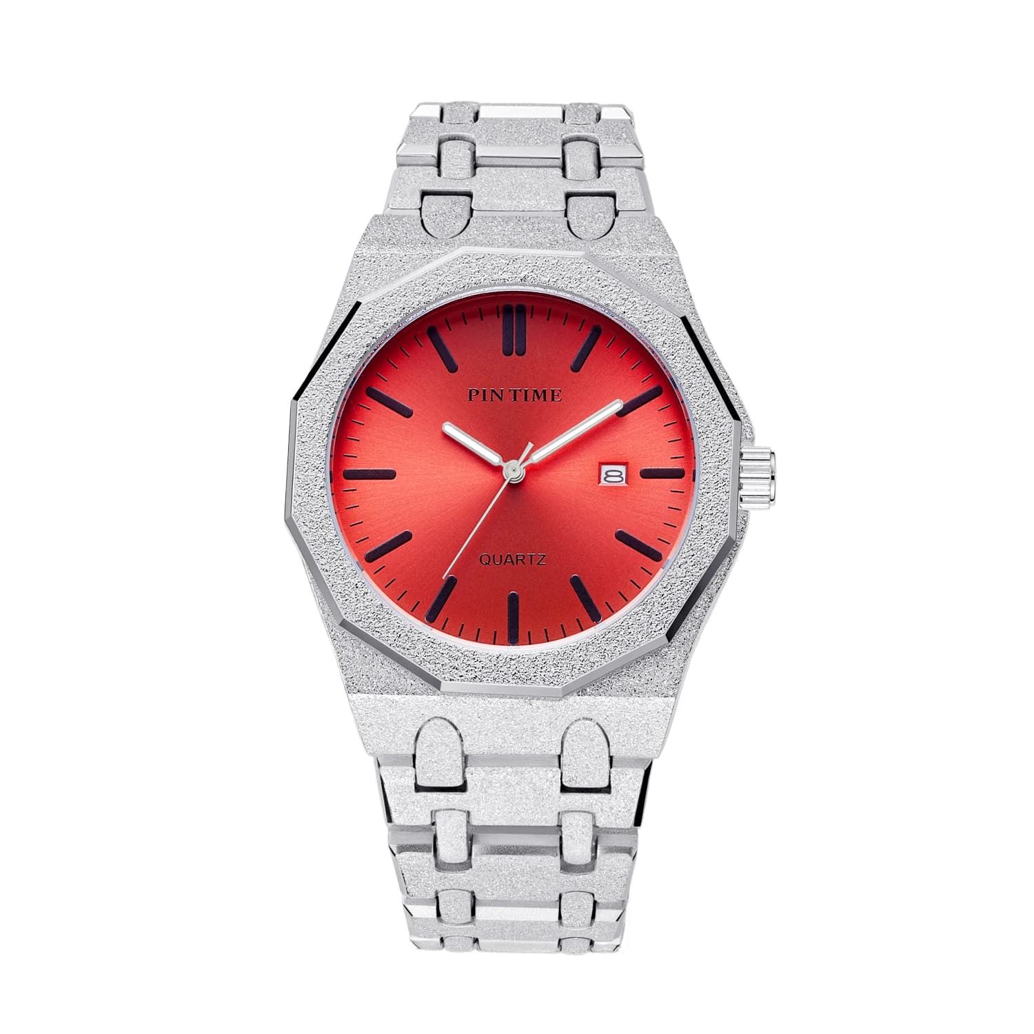2026 New Quartz Watch Paul Rich Style Fashion Trends Men's Watch Red Dial MOP Brushed Finish Business Luxe Men's Watch Gift