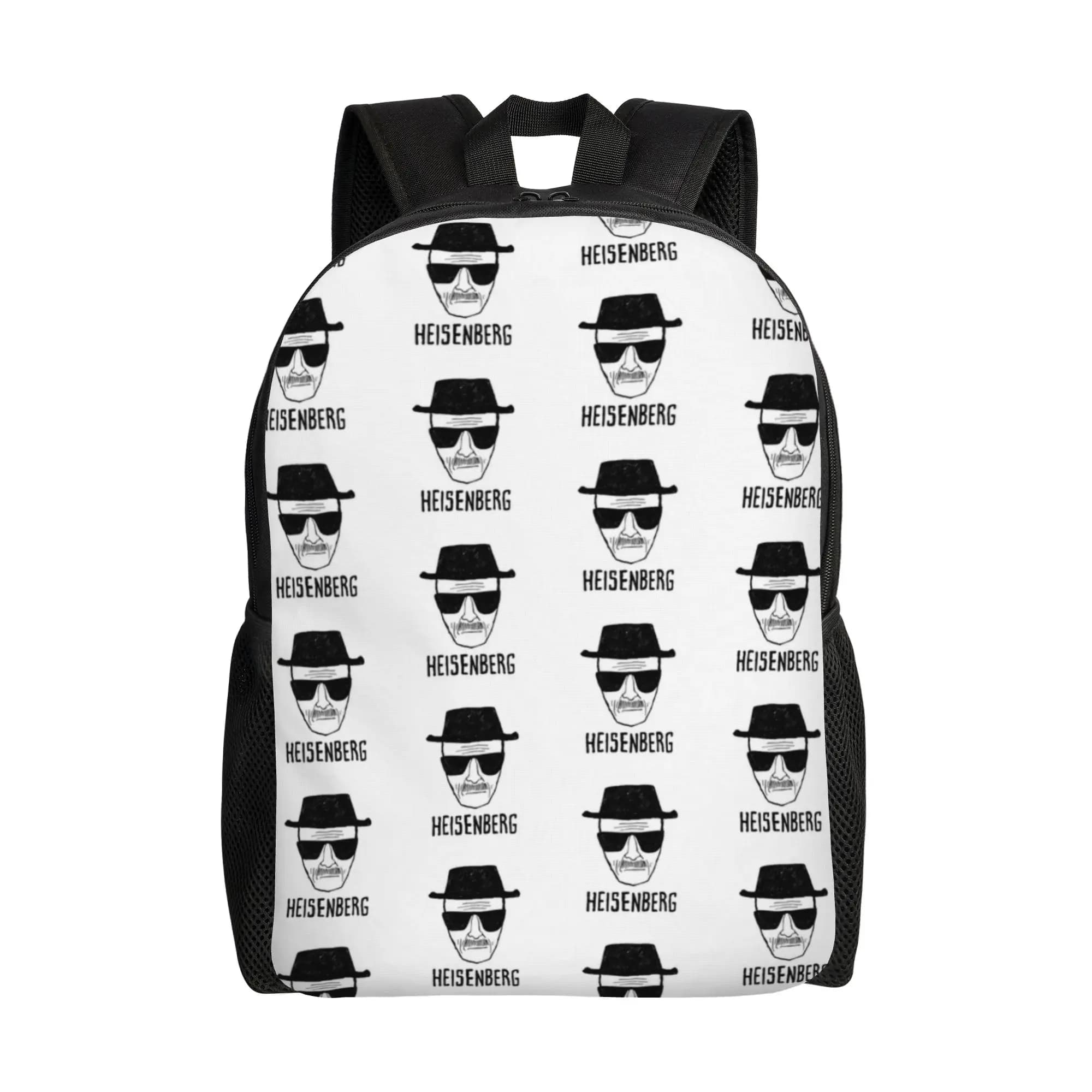 Zaino Heisenberg Breaking Bad per uomo, donna, adolescente, scuola superiore, escursionismo, zaino da giorno, borsa per computer portatile, borse in tela leggere