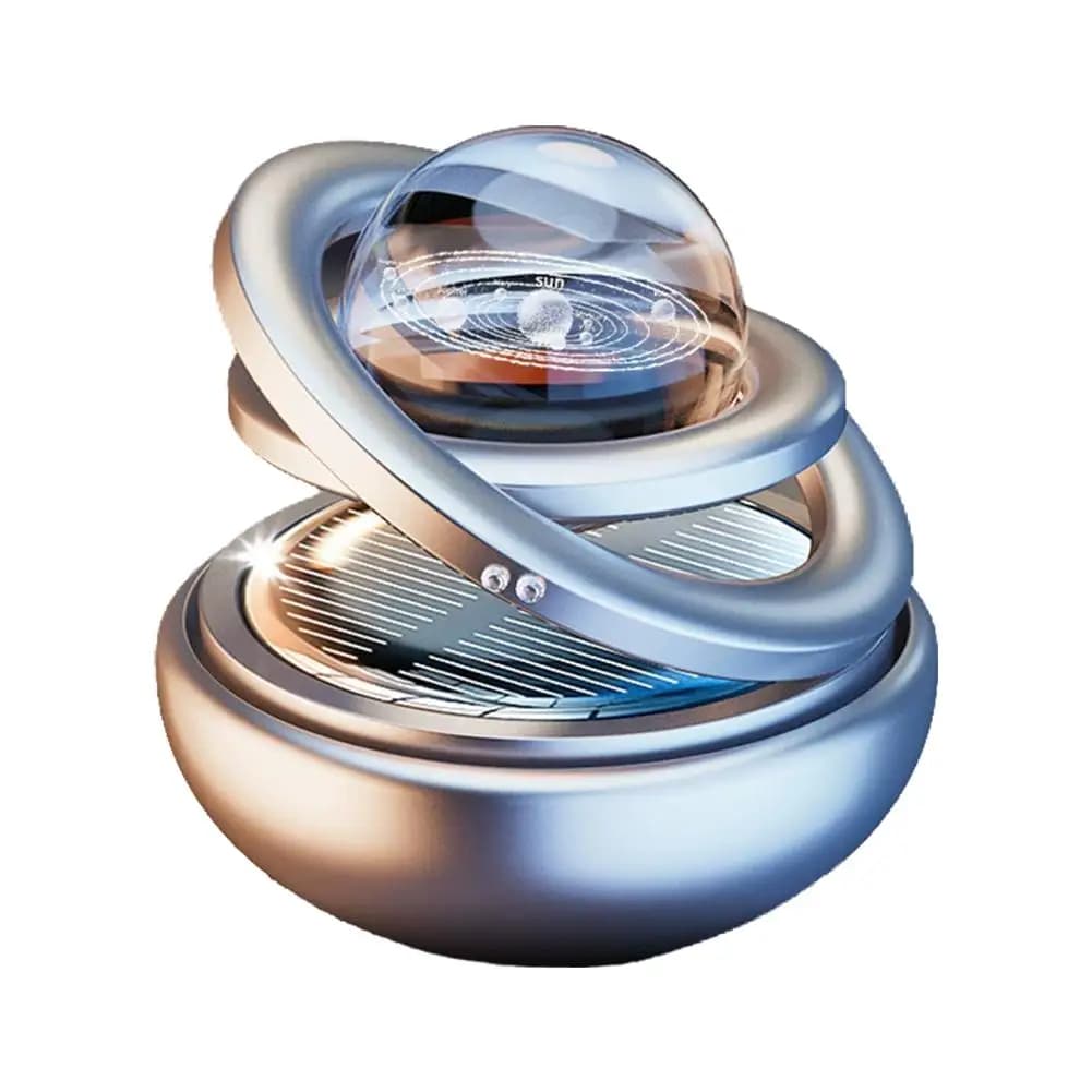 Solar Energy Car Diffuser Deodorant for Automatic Rotating Environment Aromatherapy Solar Energy Vehicle Decoration Perfume Ornament Accessories for Car