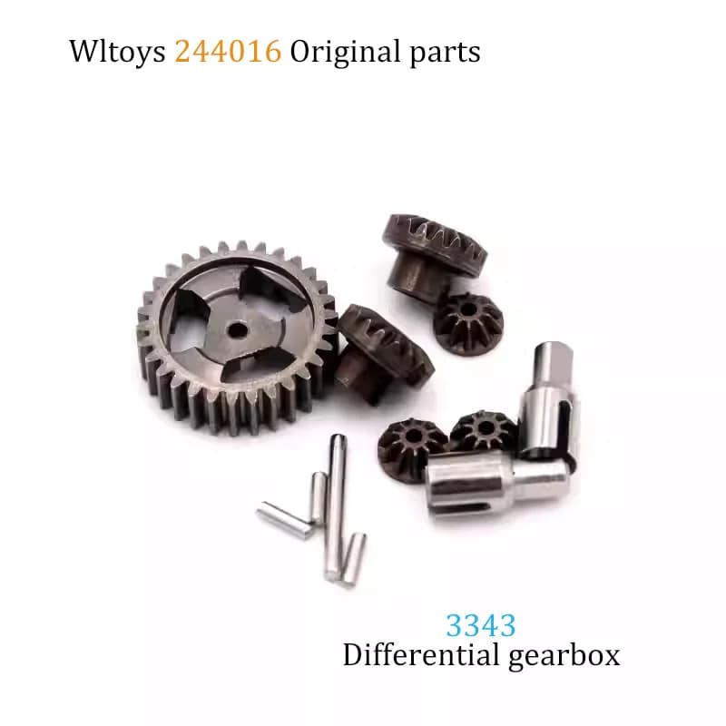 WLtoys 244016 Ricambi Braccio Oscillante Componenti Sterzo Coppa Sterzo Asta di Trazione Ingranaggio Albero Motore Accessorio Differenziale