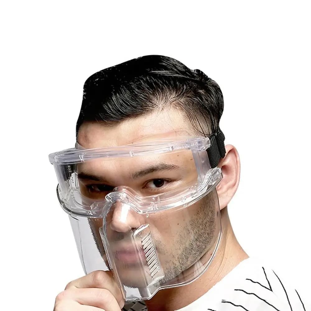 Transparent Protected Face Shield Mask Multipurpose Ergonomic Kitchen Face Mask Anti-oil Splash Anti-impact Full Face Mask