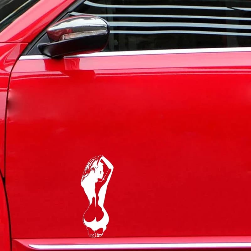1Pc Sexy Girl Silhouette Vinyl Sticker Waterproof Decal For Car Motorcycle Helmet Laptop Skateboard Auto Exterior Styling Decal
