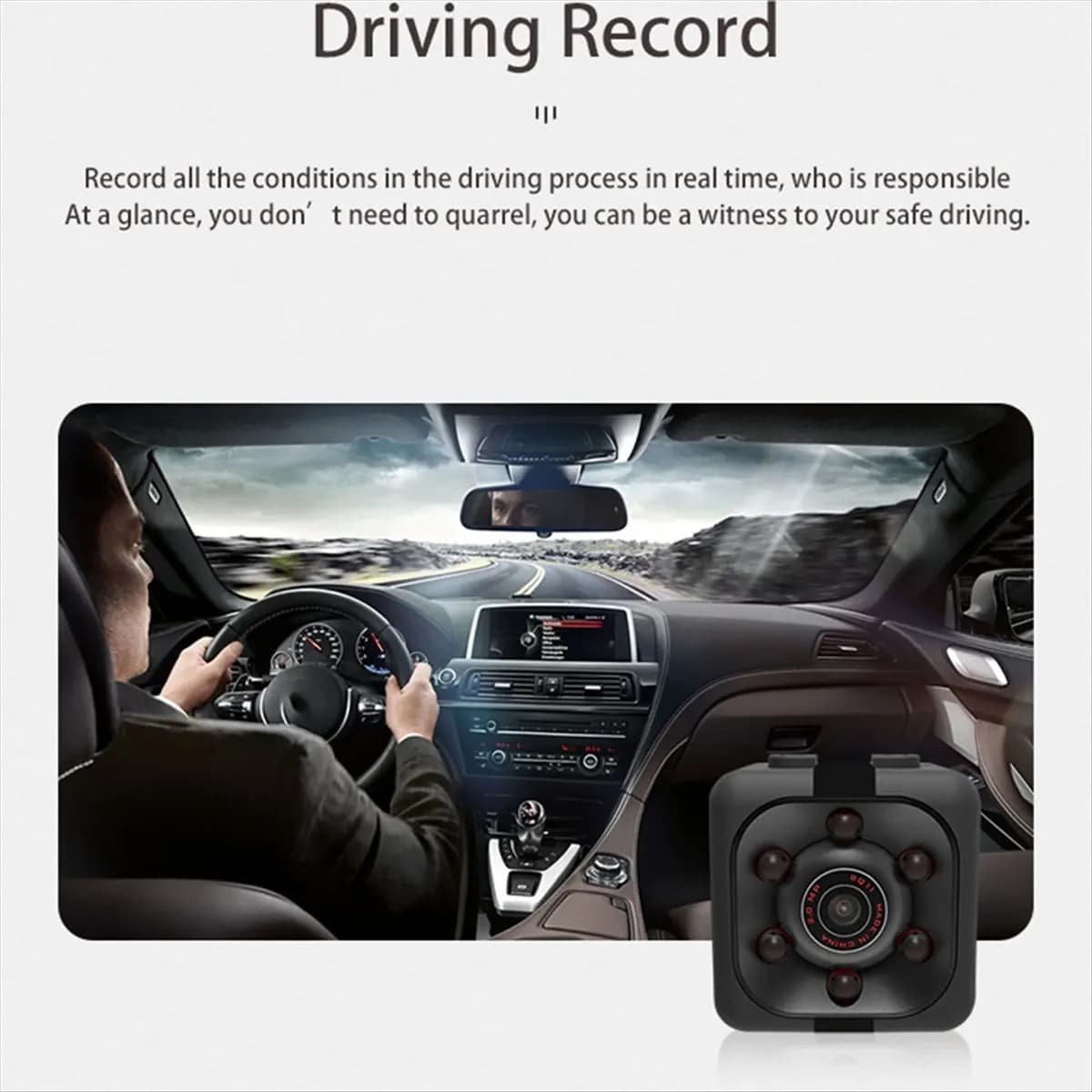 plplp Mini Wireless Security Camera Full HD 1080P Mini Camcorder 200mAh Night Vision Video Record Motion Detection