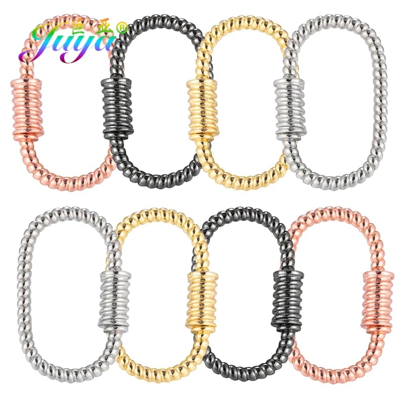 Juya decoration fai-da-te musketton spring closure lobster screw medallions accessories for key chain necklace