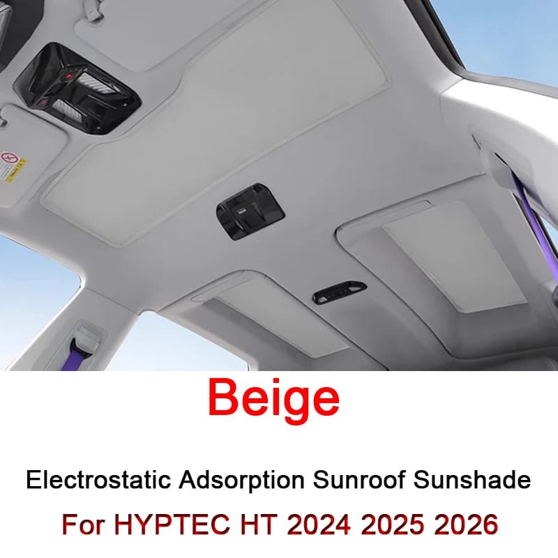 Misura Per HYPTEC HT 2024 2025 2026 Adsorbimento Elettrostatico Auto Tetto Parasole Lucernario Cieco Ombreggiatura Parabrezza Tetto Apribile copertura
