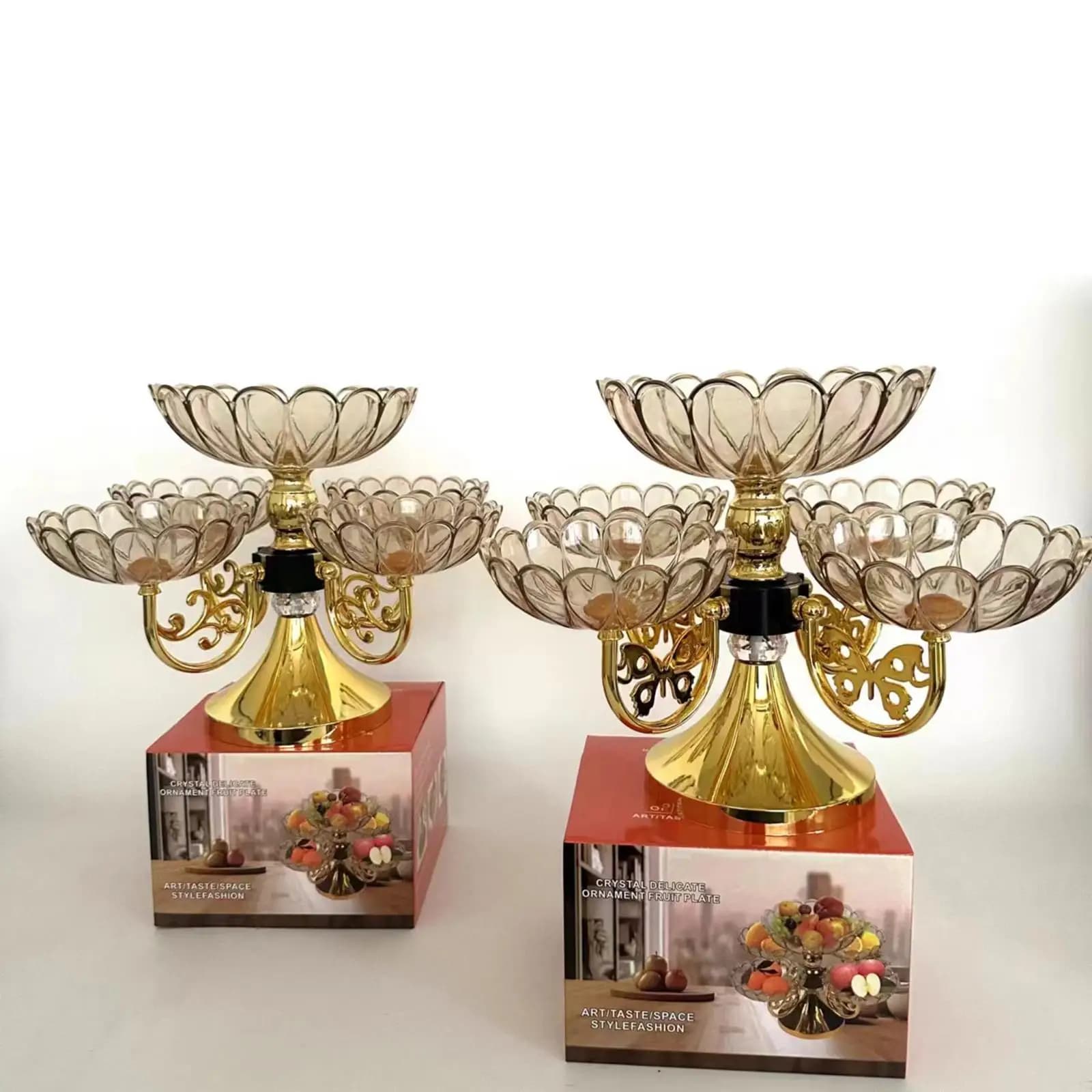 Dried Fruit Plate Fruit Bowl Divided Serving Dishes for Kitchen Hotel Party