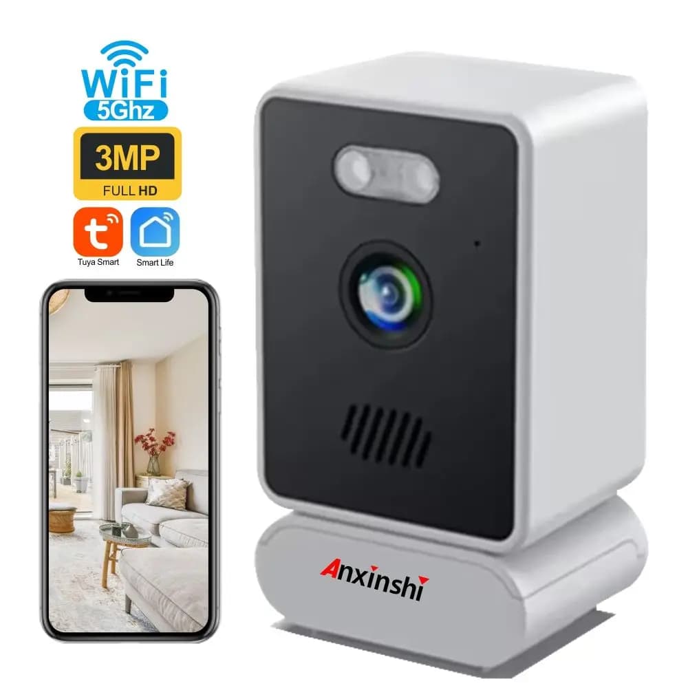 Mini Telecamera di Sicurezza Intelligente ad Alta Definizione 3MP per Strade con Trasmissione Wireless e App Integrata