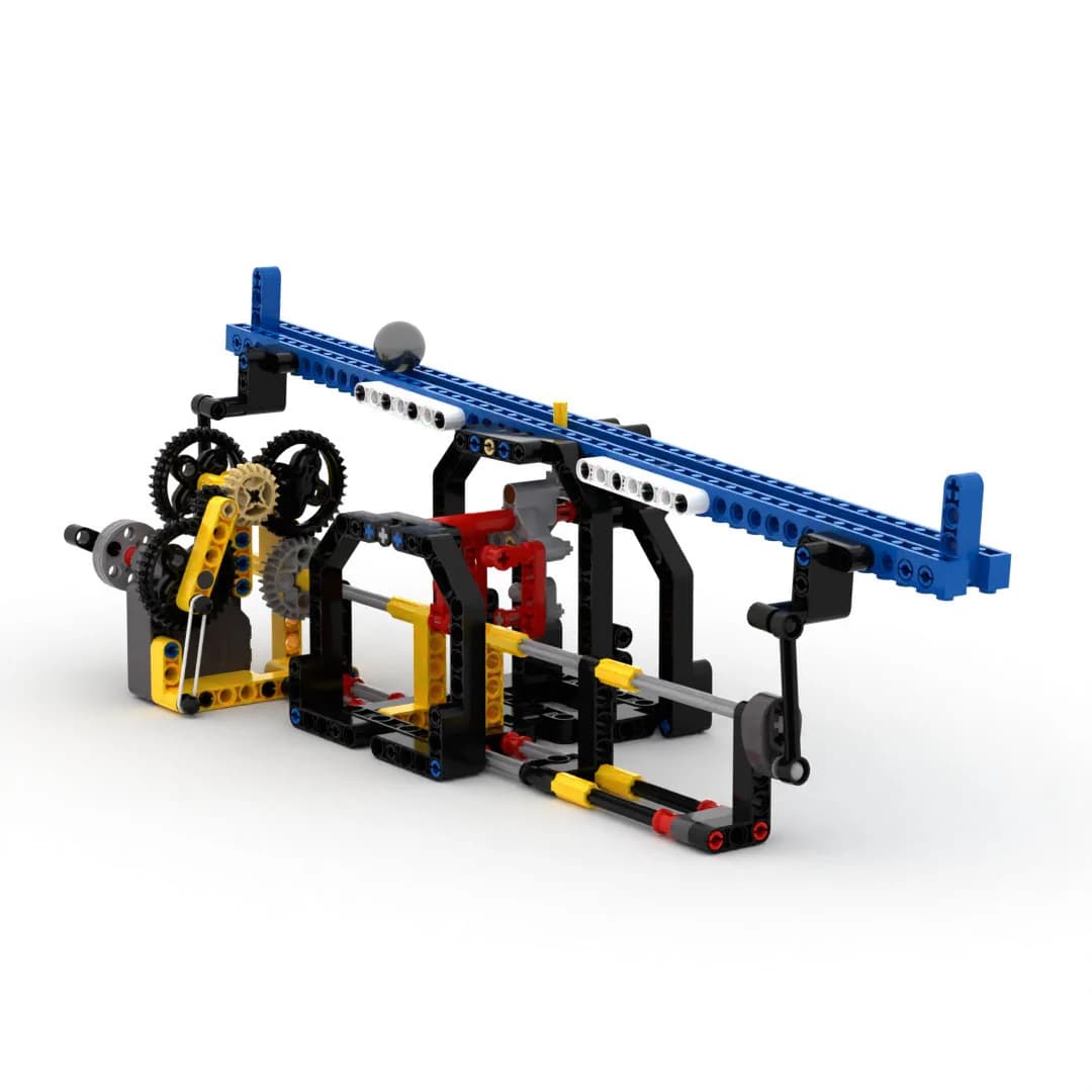 MOC Rolling Ball Machine Building Blocks Mechanical Seesaw Model Science Toys For Children Antistress Assembly Bricks Kits