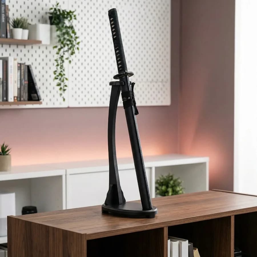 Supporto Verticale per Katana, Espositore per Spada, Porta Spada da Tavolo a Singolo Livello, Supporto per Schwert, Decorazione Giapponese, Regalo