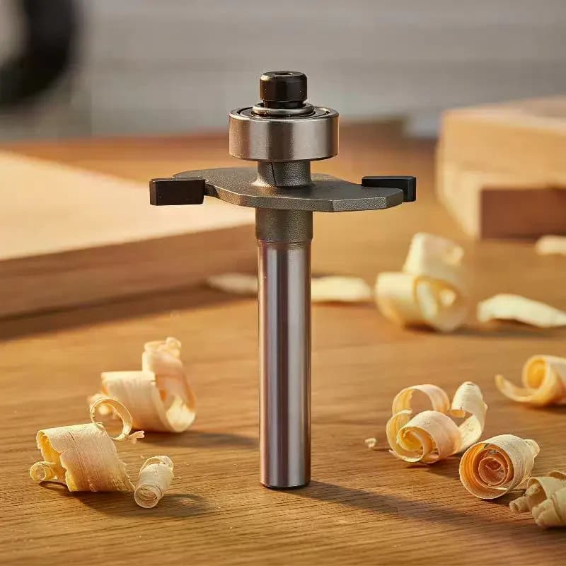 Cut T-Grooves: 1PCS Ball Bearing T-grooving Cutter Milling Cutter Wood Board Slotting Fixed T Molding