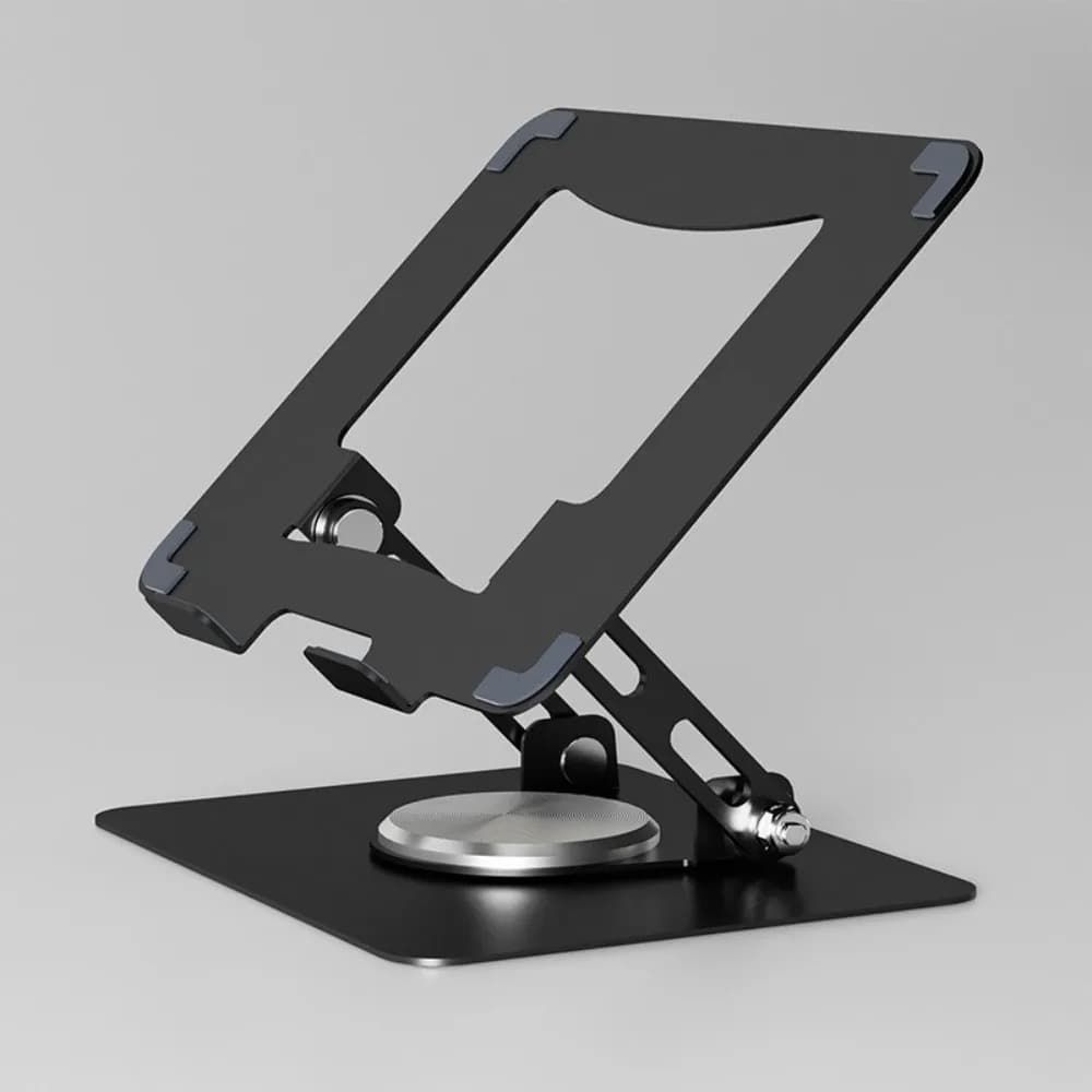 Supporto per Computer Portatile con Base Girevole a 360°, Pieghevole, Rialzo per Computer, Dissipazione del Calore, Supporto Regolabile per Laptop da Scrivania