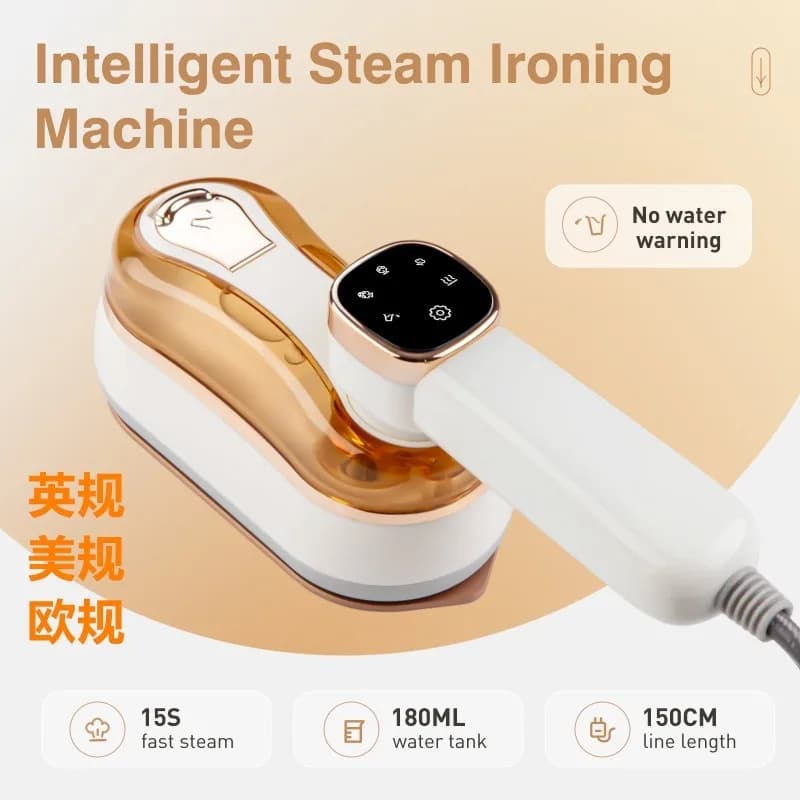 New Arrival LCD LED Handheld Garment Steamer Steam Iron Portable Clothes Ironing Machine Steam Brush for Household Travel