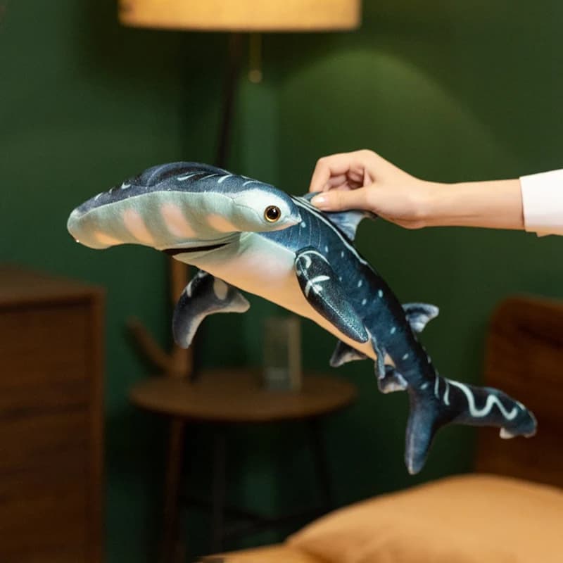 Simulation Giant Hammer Shark Plush Pillow Toy Real Life Stuffed Animals Shark Plushie Dolls Sofa Cushion Soft Kids Toys Gifts