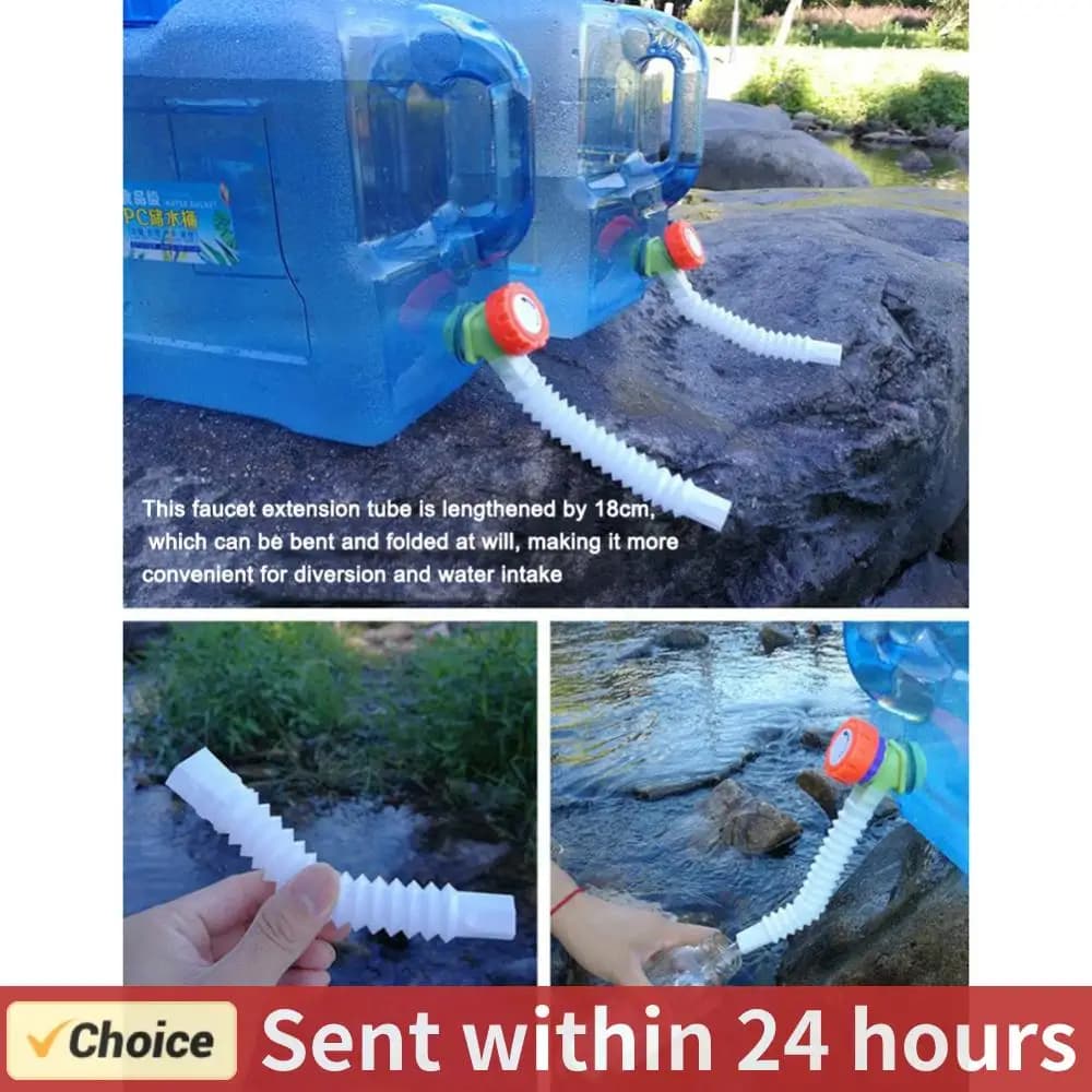 Tubo di prolunga flessibile per rubinetto Accessori per secchio d'acqua Tubo di prolunga per rubinetto telescopico Allunga irrigatore per campeggio Picnic