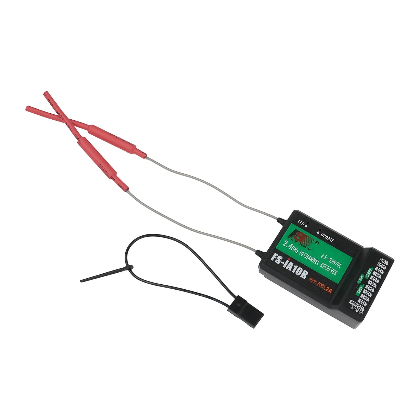 Ricevitore FS-iA10B per Aeromodelli RC, Elicotteri, 2.4G 10CH, Compatibile con Trasmettitori FS-i6, FS-i6S, FS-i6X, FS-i10, Accessori RC