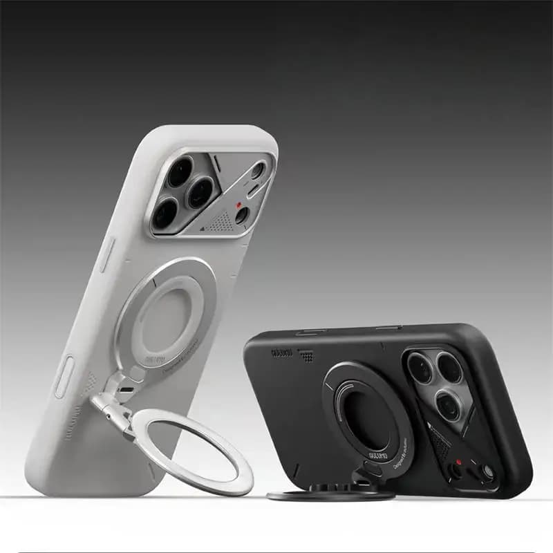 Supporto Magnetico Pieghevole a 360 Gradi ° Supporto Girevole per Telefono, Porta Smartphone Magnetico Multifunzione Compatto e Portatile