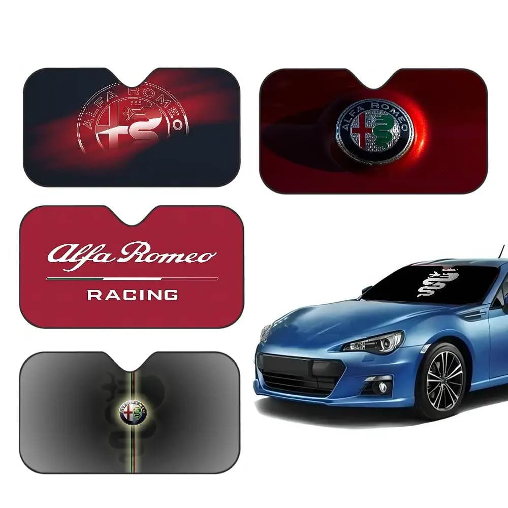Parasole Personalizzato per Auto A-Alfa Cool R-Romeo, Copertura Protettiva per Parabrezza, Visiera Solare Auto, Protezione Solare per Auto