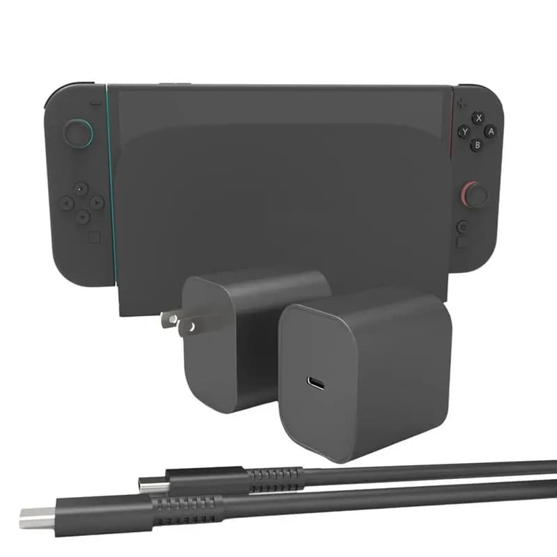 N93RNUOVO! Adattatore di Alimentazione AC 60W per Switch2, Adattatore da Parete per Console di Gioco NS Switch2, Tipo C con Spina UK