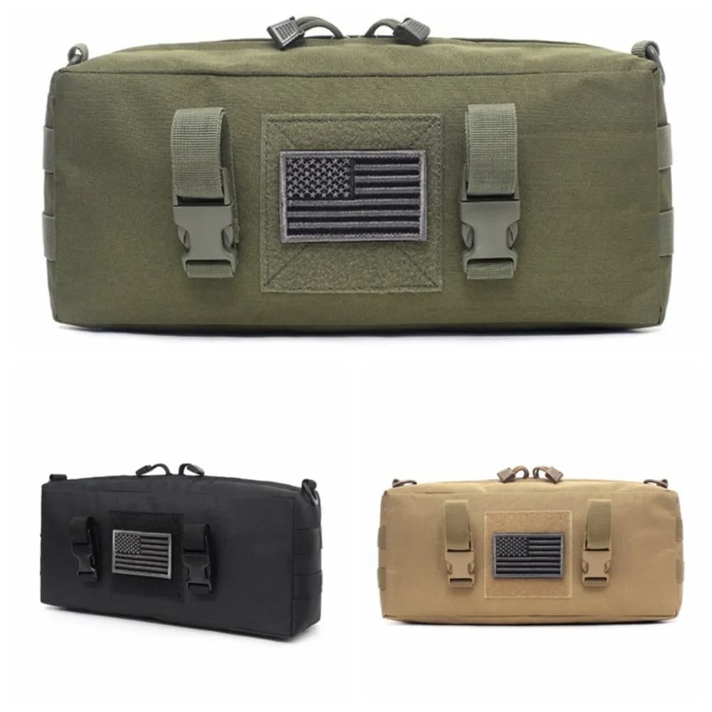 1pc 3D Tactical Molle Accessory Pouch Multi Purpose Sports Waist Bag Daily Gear Storage Pack Without Hook and Loop Tape
