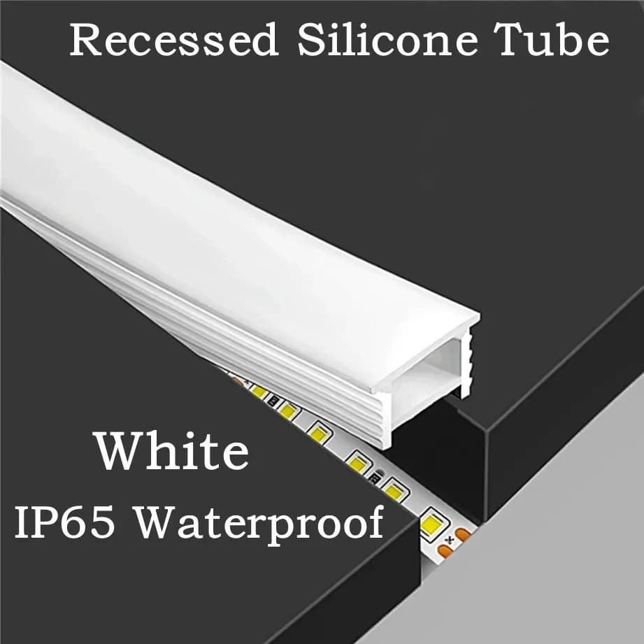 White Silicone Tube LED Neon Light Flexible Chassis Diffuser WS2811 WS2812B Outdoor Waterproof Tape Tube