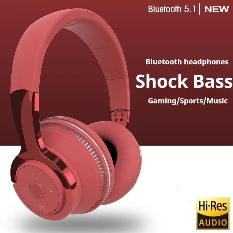 Super Bass Gaming Headphones Wireless Bluetooth Headphones with RGB Light Effect Gaming Headphones with HIFI audio noise reduction in HD microphone