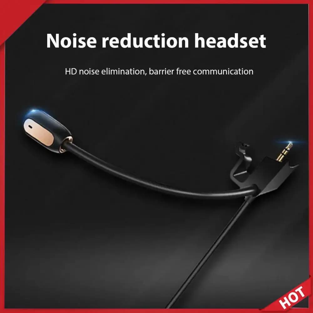 Gaming Headphone Microphone with Connector 3.5mm Stackable, Microphone with Noise Cancellation for Bose QC35/QC45