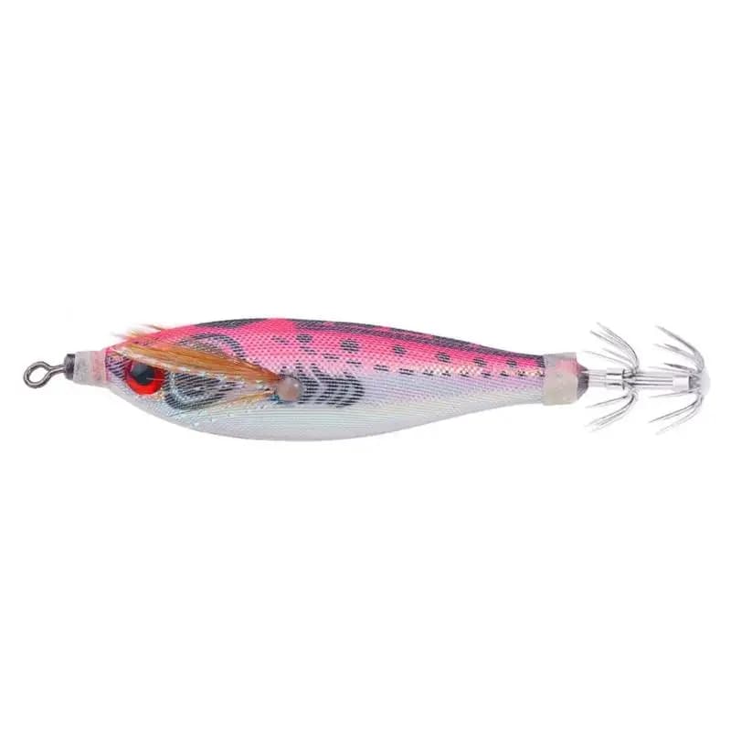 R6FE 5.8G Gamberetti Esche Esche Calamari 8 centimetri Fluorescente Squid Jig Seppia Gancio Glow Jig Gancio Acqua Salata Da