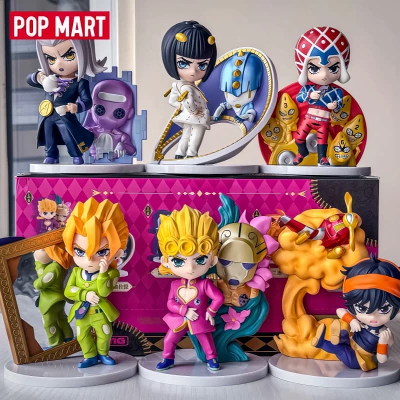 Ufficiale autentico Pop Mart x Resonance Le bizzarre avventure di JoJo Golden Wind Series Figure Blind Box Autentico periferico anime