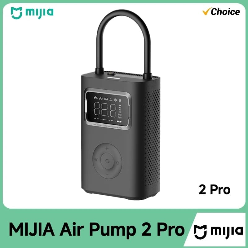 Nuova Pompa d'Aria Mijia 2 Pro, Compressore Elettrico Portatile, Gonfiatore Mi ad Alta Pressione 150psi per Auto, Bici, Palloni