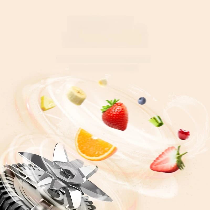 Frullatore Portatile Senza Fili con Filtro Fine, Autopulente, Ricaricabile USB per Frullati di Frutta, Casa e Viaggio