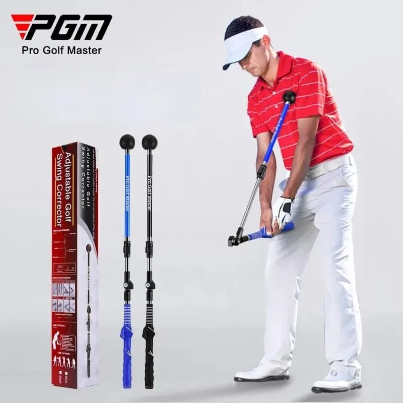 PGM Golf Swing Trainer Pratica di correzione pieghevole Angolo di lunghezza regolabile Principiante disponibile con lancette sinistra destra HGB023
