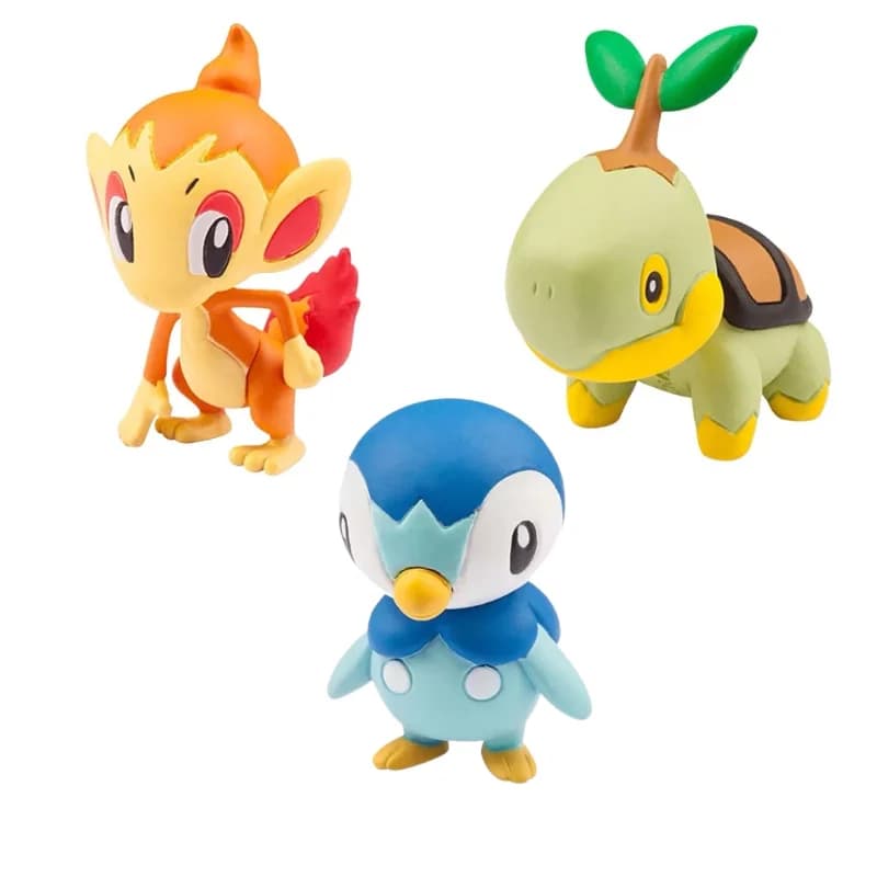 TOMY Pokemon Figure Perle Diamanti Serie Kawaii Piplup Carino Prinplu Turtwig Infernape Anime di Alta Qualità Giocattoli Pokemon Regalo