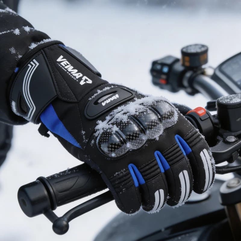 Winter Waterproof Warm Motorcycle Gloves Men Motorbike Off-Road Riding Ski Outdoor Sports Protective Cold Weather Gear