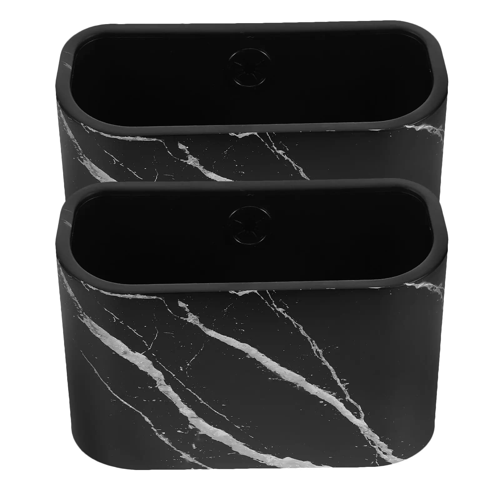 2 Pezzi Cestino da Scrivania in Plastica, Mini Pattumiera da Tavolo, Piccolo Contenitore per Rifiuti da Ufficio, Cestino per Spazzatura da Bancone