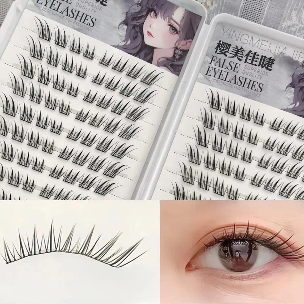Tie Finte a 6/10/20 File Effect Fox, Natural and Massive, Lengths 9-13mm, Without Colla, Voluminous Fiber, Korean Style