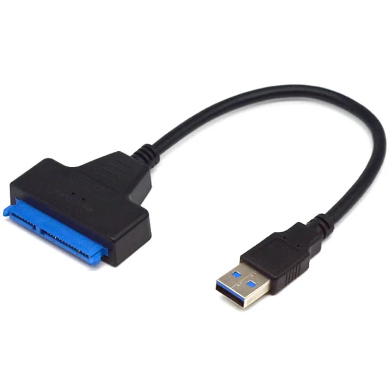 Cavo connettore da SATA a USB 3.0 fino a 6 Gbps per HDD/SSD esterno da 2,5 pollici, adattatore SATA 3 a 22 pin, cavo da USB a SATA III
