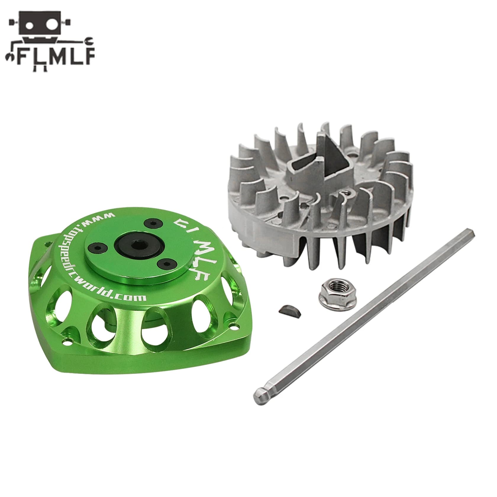FLMLF 23CC-58CC Motore In Metallo Roto Avviamento o Volano Kit per 1/5 Rc Auto Hpi Rofun Km Rovan Baja Losi FG DBXL GoPed Redcat Parti