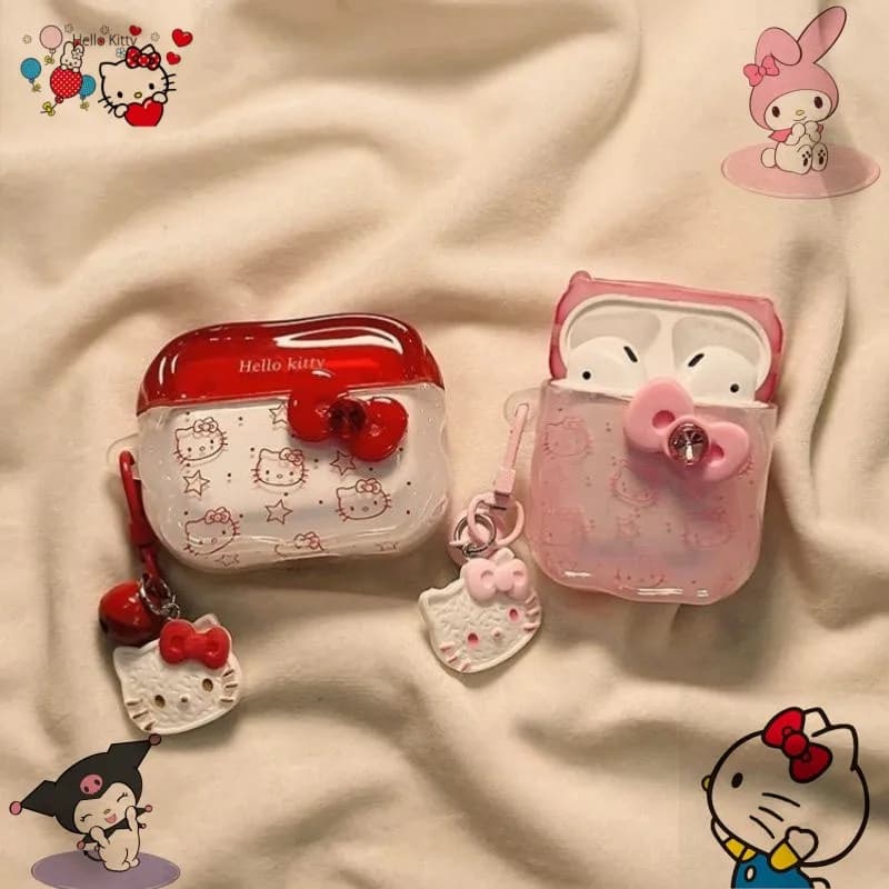 HelloKitty My melody cute cartoon fashionable headphone case for apple new bluetooth airpods4/3airpodspro wireless headphone case