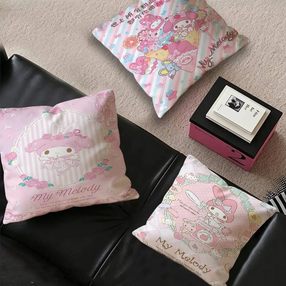 Cute Cartoon My M-Melody Pillowcase toon Gift Cushion Cover Bedroom Home Sofa Chair Seat Decor pillow case