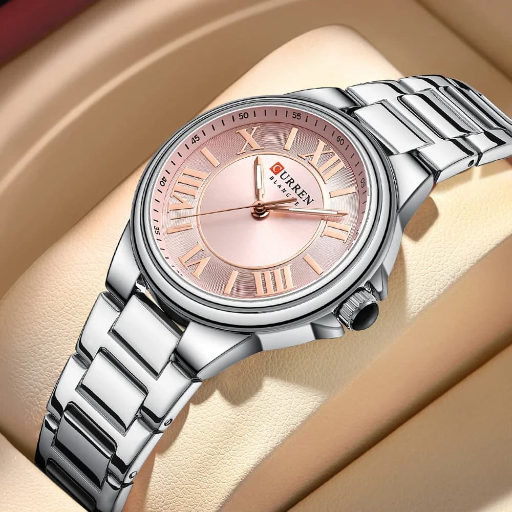 CURREN Orologi di lusso in acciaio inossidabile per le donne vestono creativo casual braccialetto da donna orologio da polso orologio regalo Relogio Feminino