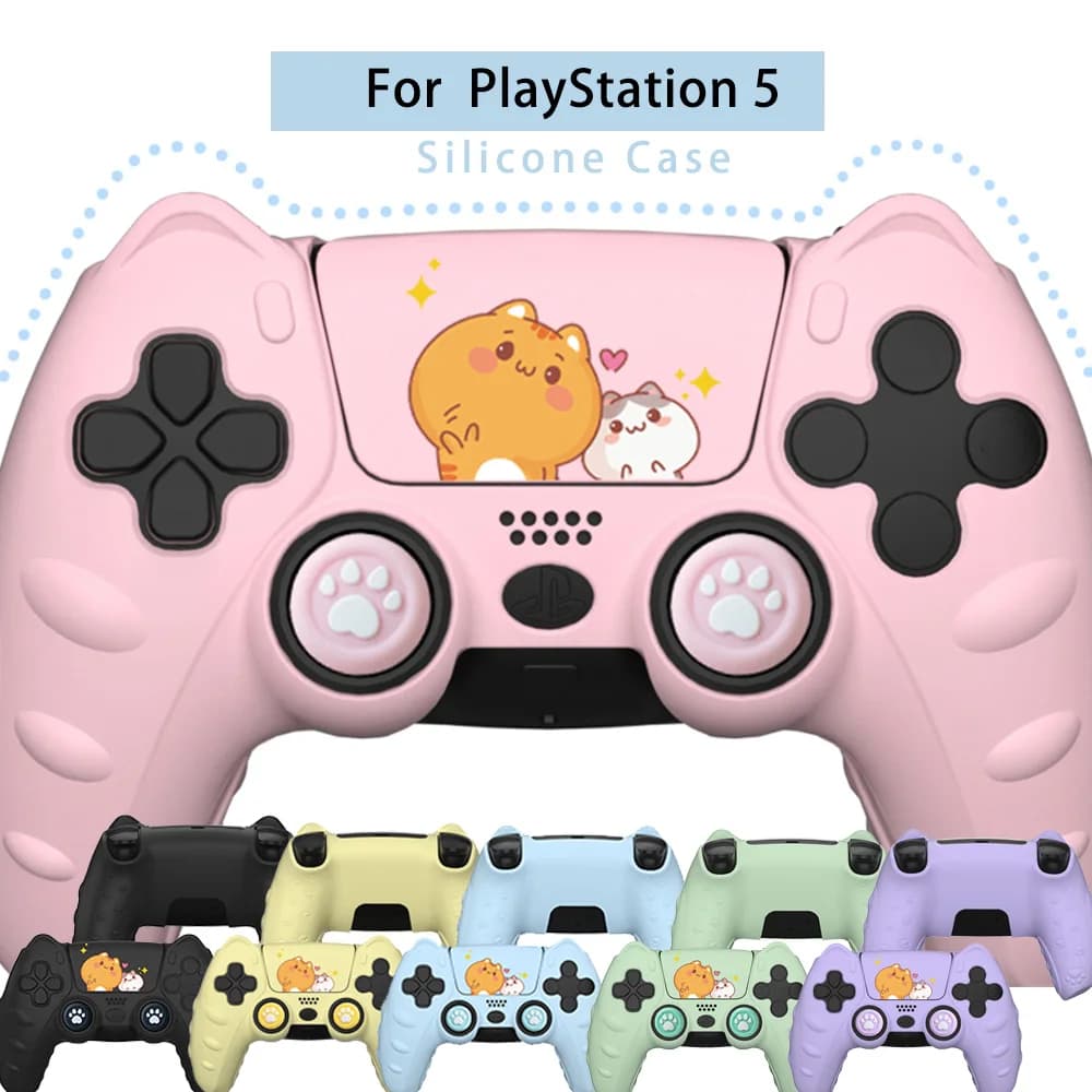 Custodia morbida per controller in silicone per coperture skin di controllo PS5 Accessori per joystick per gamepad di gioco PlayStation 5