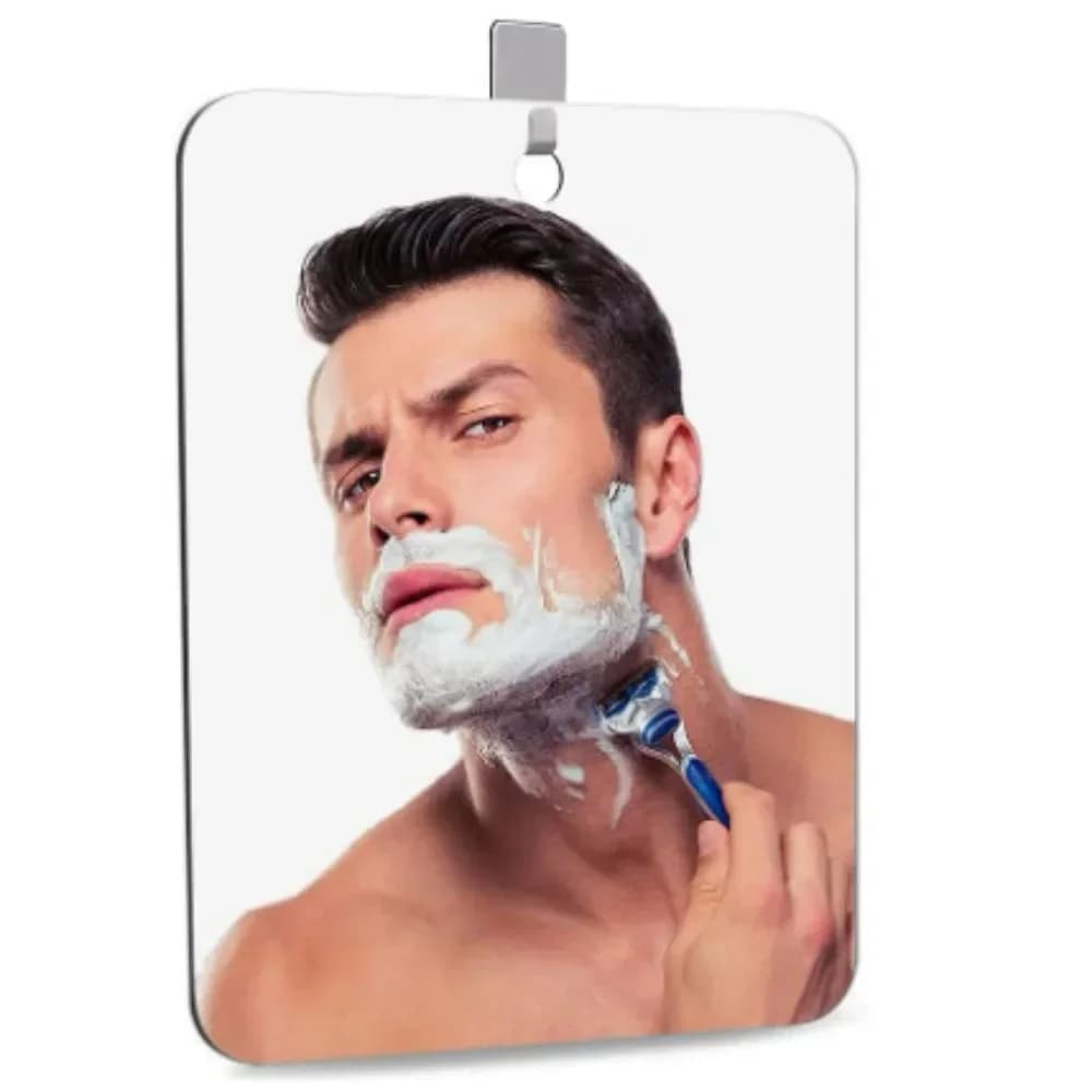 Nuovo Specchio Acrilico con Ventosa da Parete, Specchio per Doccia per Uomo, Specchio per Trucco Donna, Accessori da Bagno Portatili da Viaggio