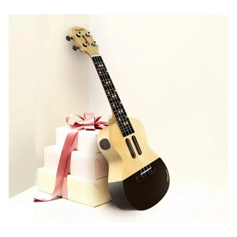TING IC PASSWORD-Ukulele Intelligent 23 Pouces, Instrument De Musique Avec LED, Bluetooth, Allergique