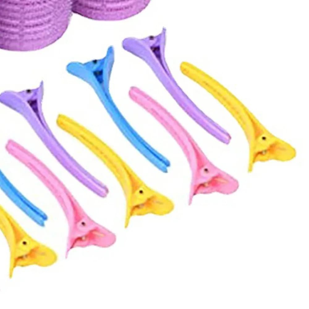 Set di Bigodini Autoadesivi Facili da Usare, Resistenti e Professionali, in Plastica e Resina, per Uso Domestico