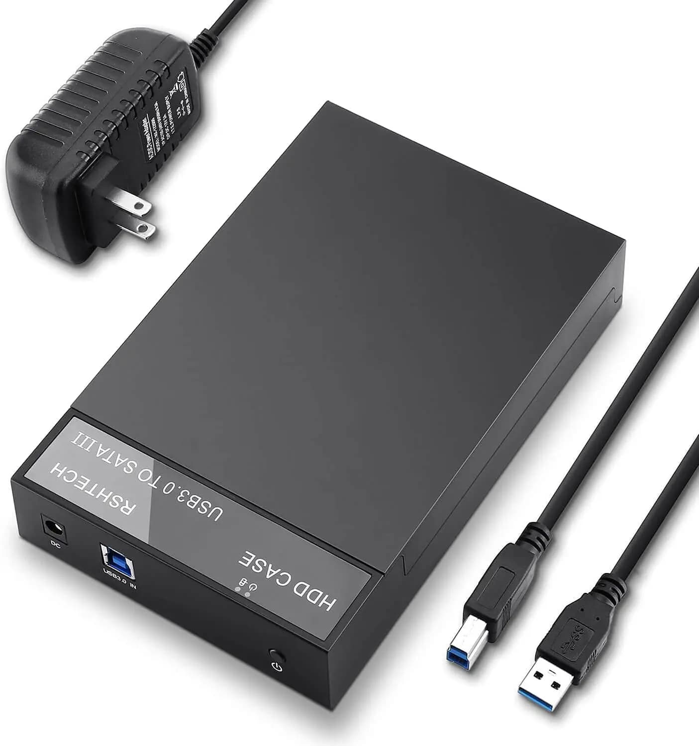 Custodia per disco rigido RSHTECH Docking station per disco rigido esterno da USB 3.0 a SATA per SSD HDD SATA I/II/III da 2,5/3,5" fino a 20 TB