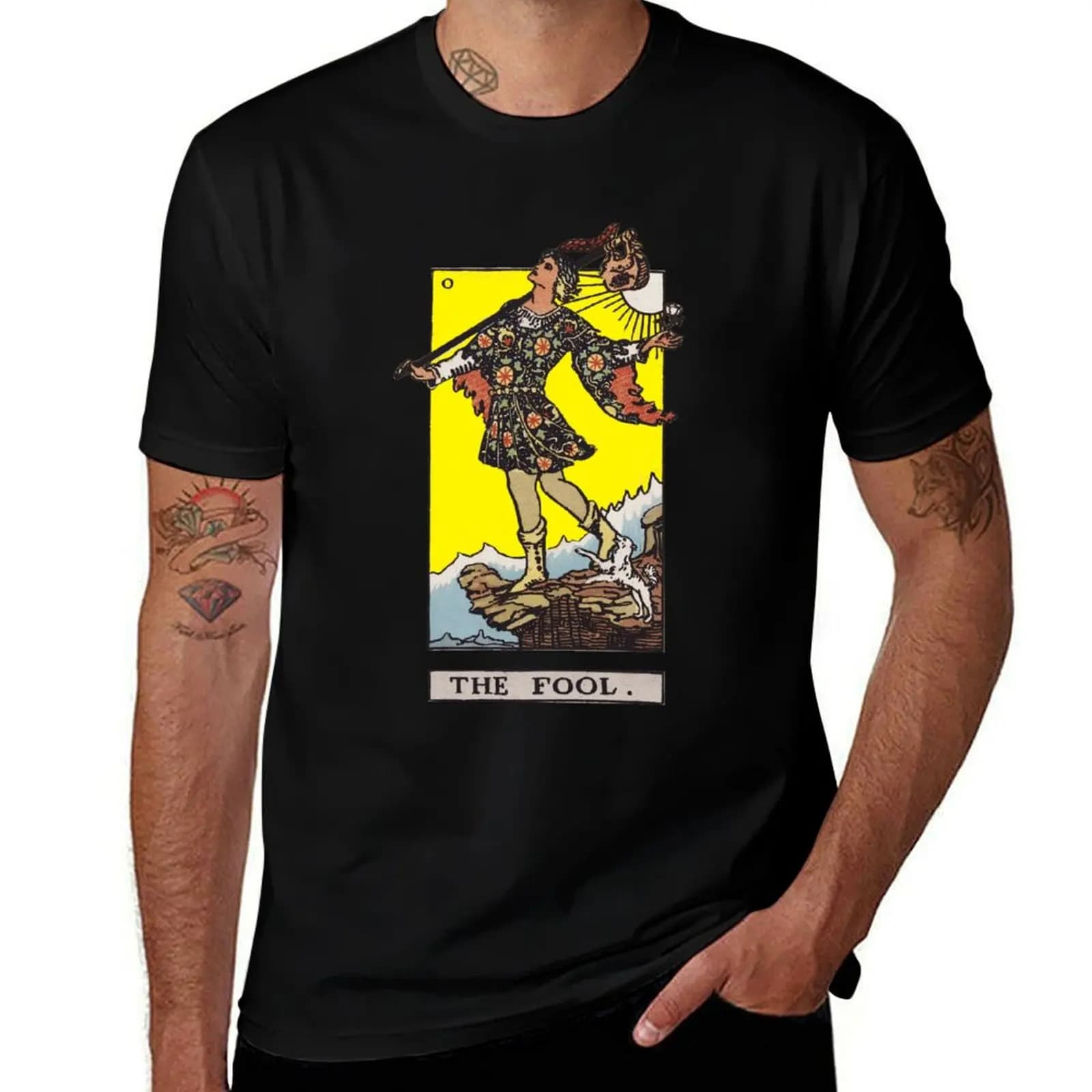 Carta dei tarocchi: The Fool T-shirt figure anime magliette estive da uomo semplici ad asciugatura rapida