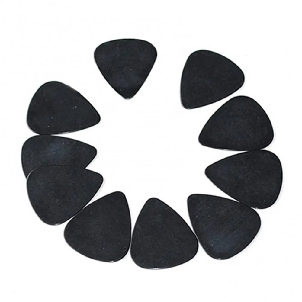 Plettri per chitarra da 10 pezzi Accessori musicali Plettri per chitarra elettronica in celluloide nero da 0,5 mm